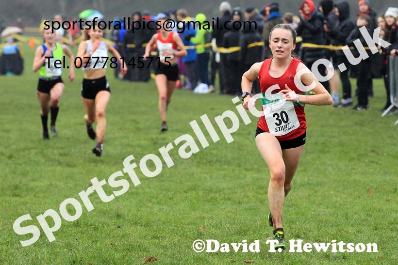 Junior Womens 2023 Northern Cross Country Champs., Witton Park, Blackburn. Photo: David T. Hewitson/Sports for All Pics